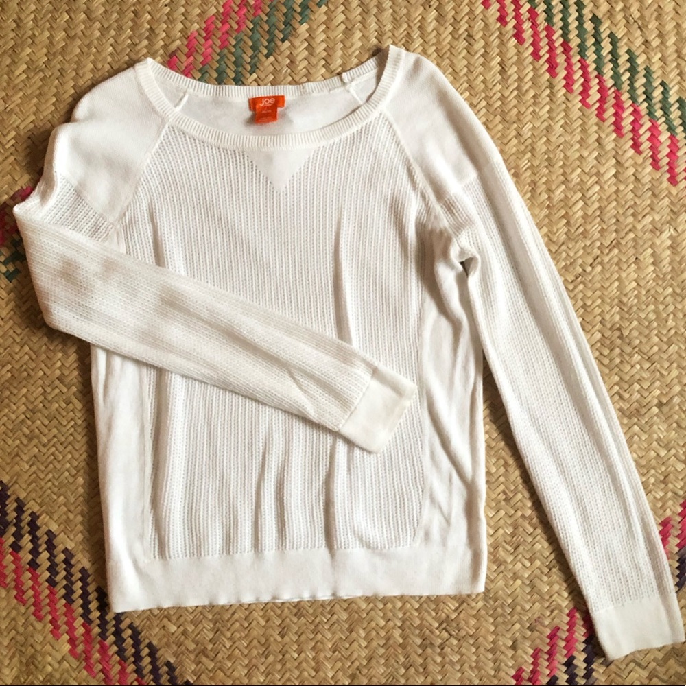 White Thermal Knit Shirt